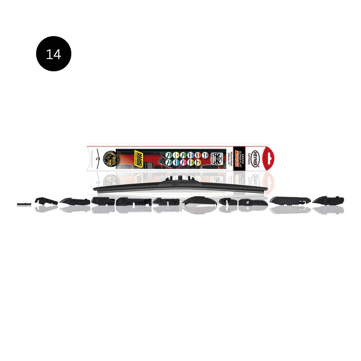 Wiper blade SUPER FLAT PREMIUM