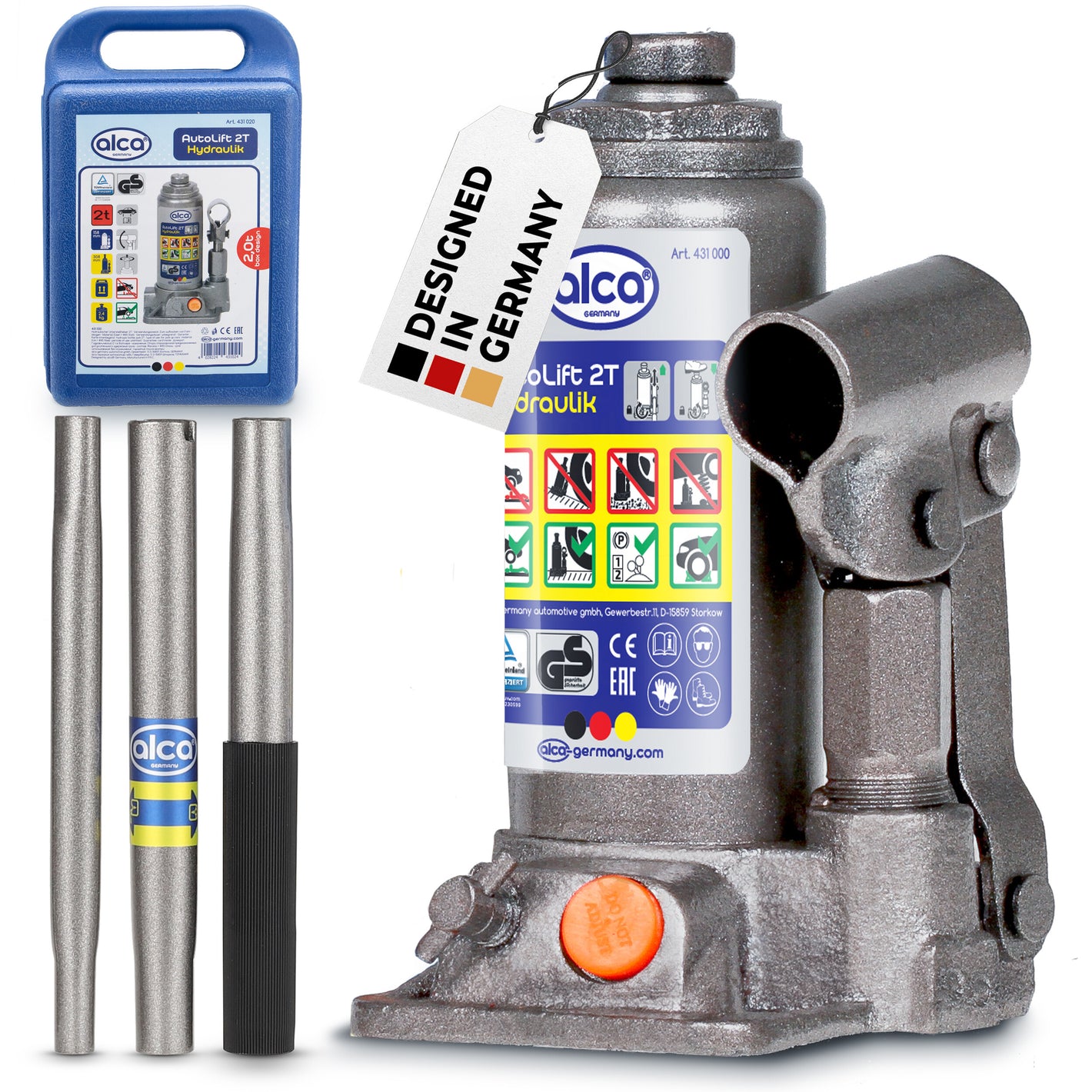 Hydraulic jack 2 t in case