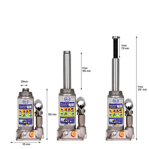 Hydraulic jack 2 t in case