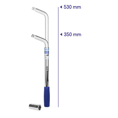 Universal wheel nut wrench 17/19mm