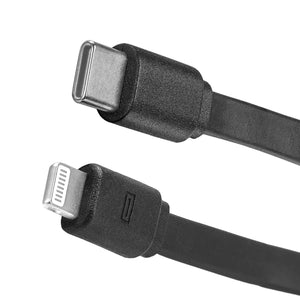 USB type C/lightning charging cable black 1m