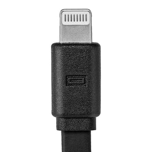USB type C/lightning charging cable black 1m
