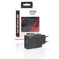 Premium 230V 3-port USB charger 3.0 black