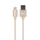 Premium Lightning USB charging cable gold