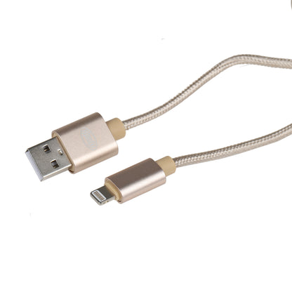 Premium Lightning USB charging cable gold