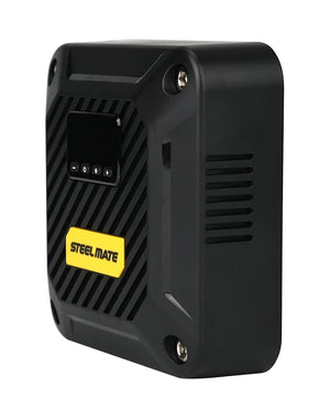 SteelMate T5 12V Portable Tire Inflator – 87 PSI Air Compressor, Auto Shut-Off, Digital Gauge & LED Light