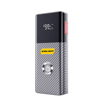 SteelMate JS16 16000mAh Jump Starter – High Power Car Battery Booster for 12V Vehicles, Dual USB Power Bank & LED Emergency Light