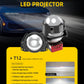 SteelMate T12 3-Inch LED Projector Headlight – Dual Beam High/Low, 6500K Bright Car Headlamp